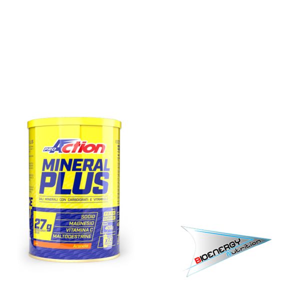 Pro Action-MINERAL PLUS ISOTONIC  Barattolo 400 gr Arancia  